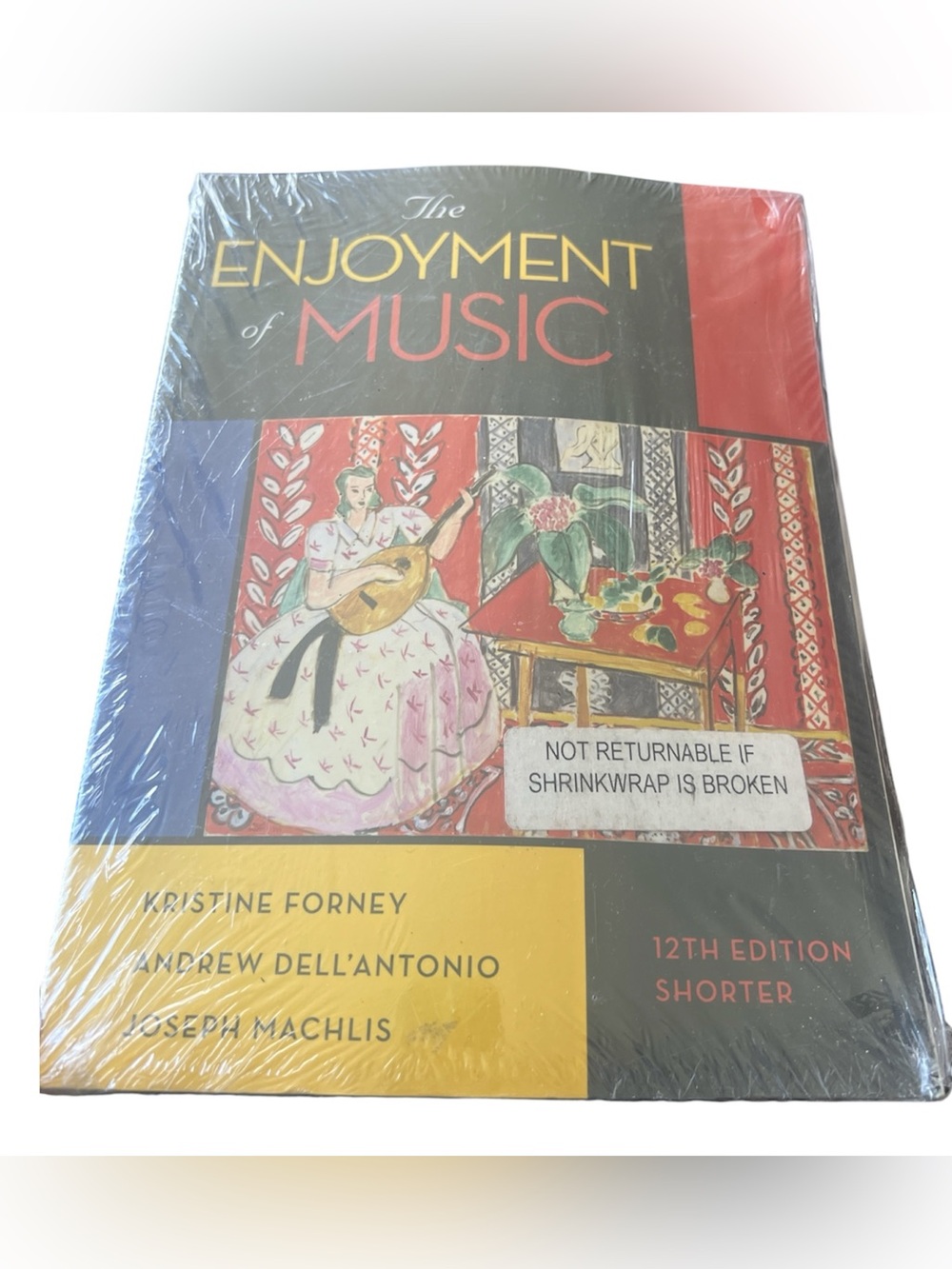The Enjoyment of Music Textbook - Colorful Cover